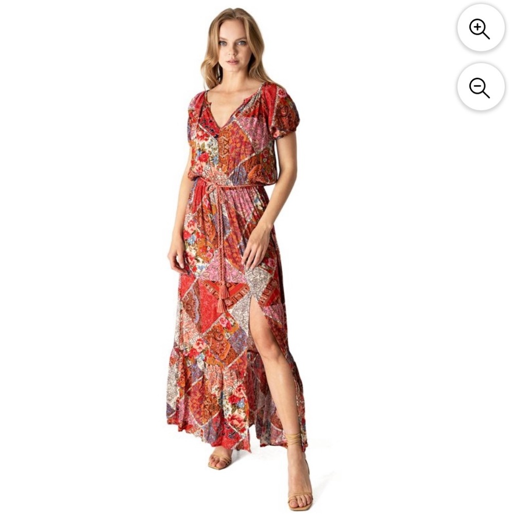 Never worn Love Stitch Women's Bohemian Paisley Prints Maxi Dress